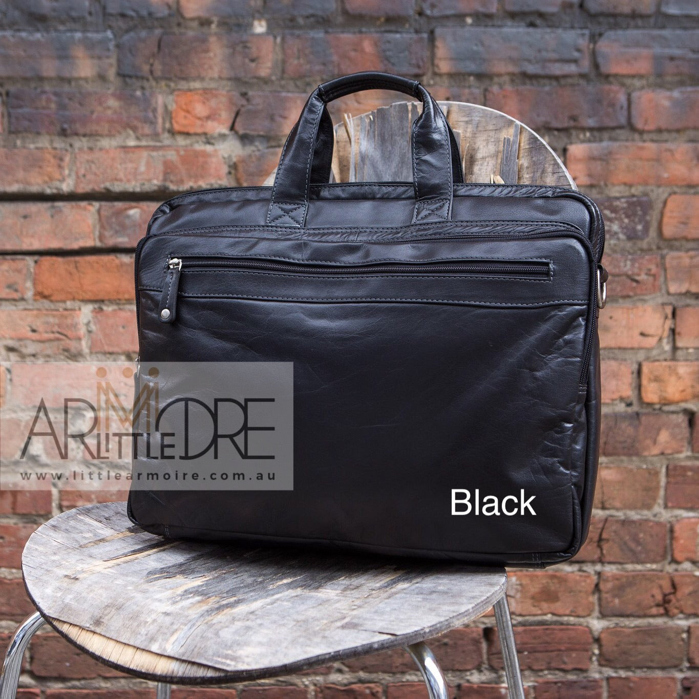 LA28032 Business Leather Laptop Bag