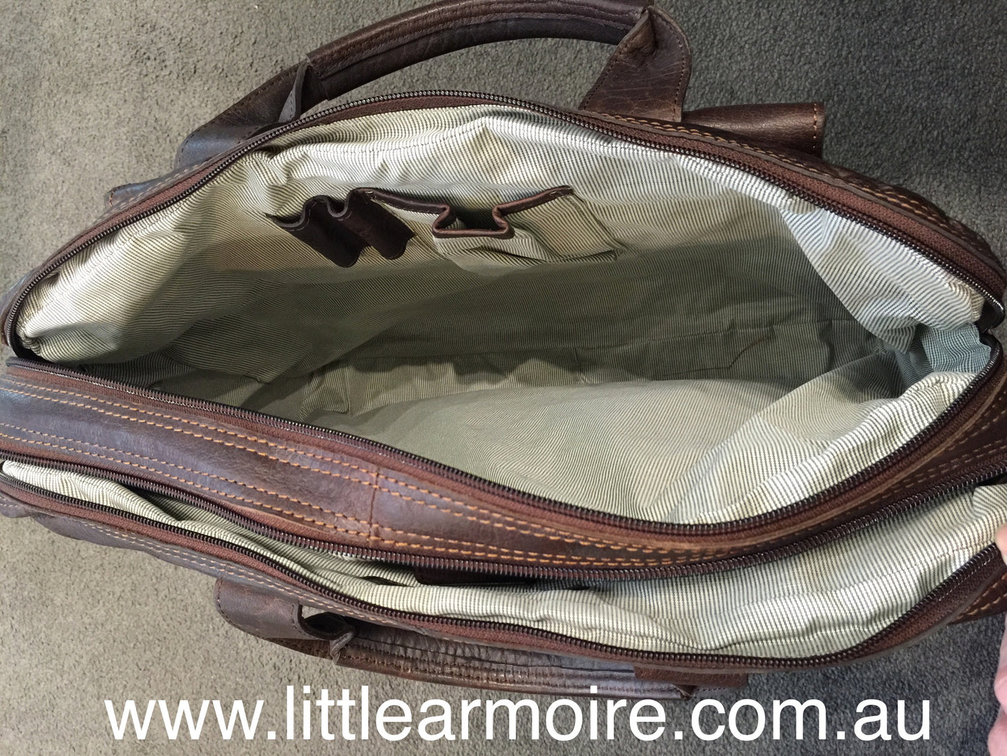RH-7002 Turku Vintage Brief / Satchel Laptop Bag - Little Armoire - Online Leather Goods Store Australia