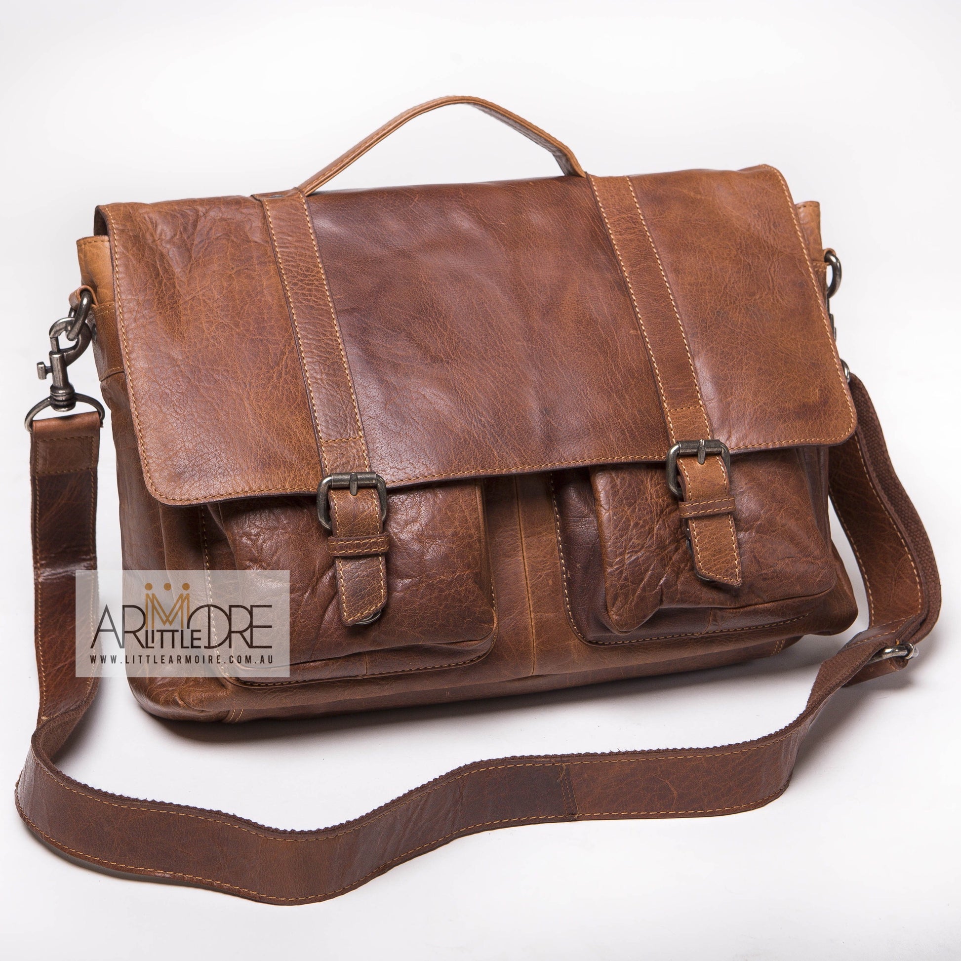 Rugged Hide RH-6000 Emerson Classic Laptop Bag - Little Armoire - Online Leather Goods Store Australia