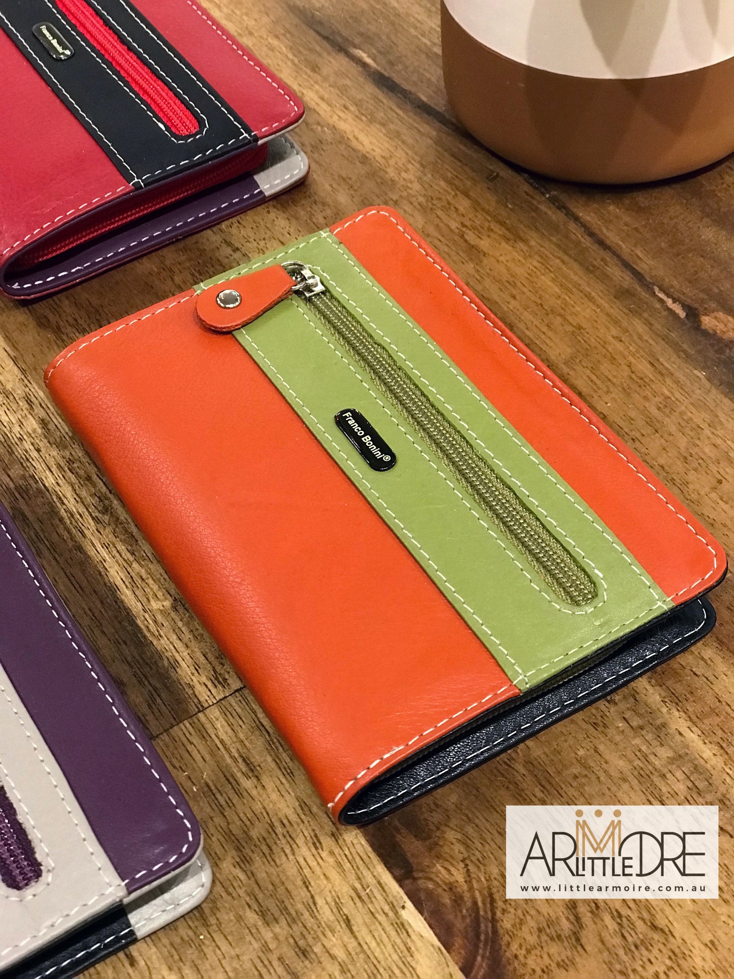 Small Zip around Soft Leather Multi Colour Wallet UAFB1814