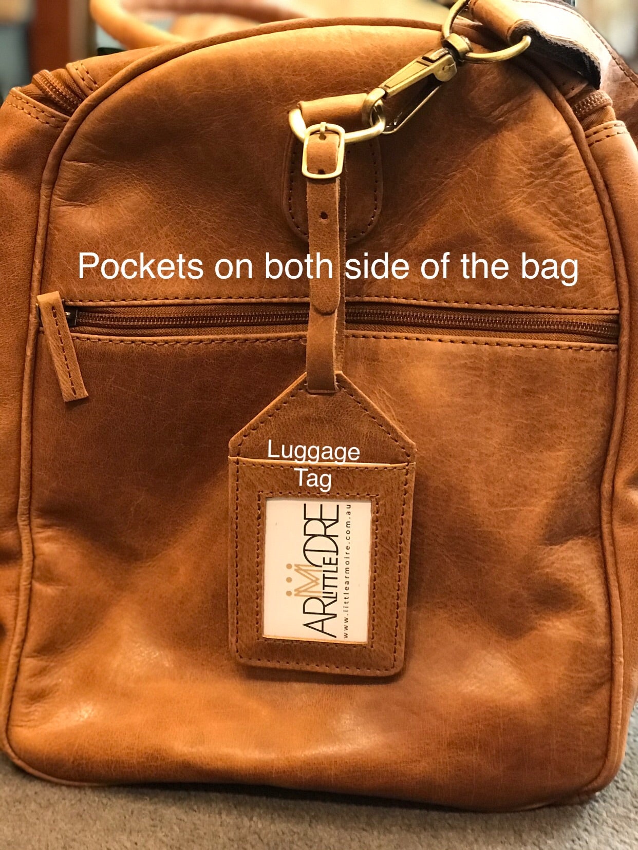 Oran Leather U-736 Lone Ranger Leather Overnight Bag - Little Armoire - Online Leather Goods Store Australia
