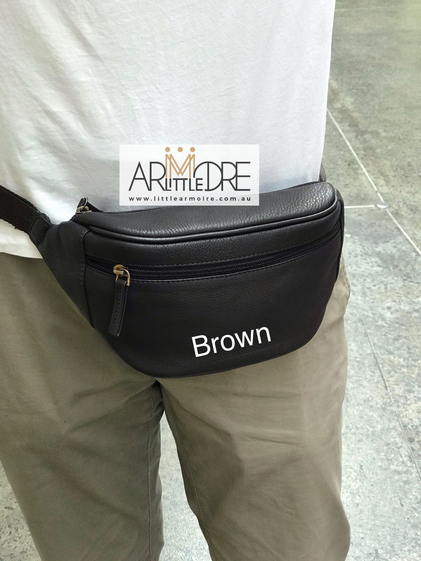 LA401 Leather Bum Bag / Waist Bag / Pouch Bag /Belt Bag