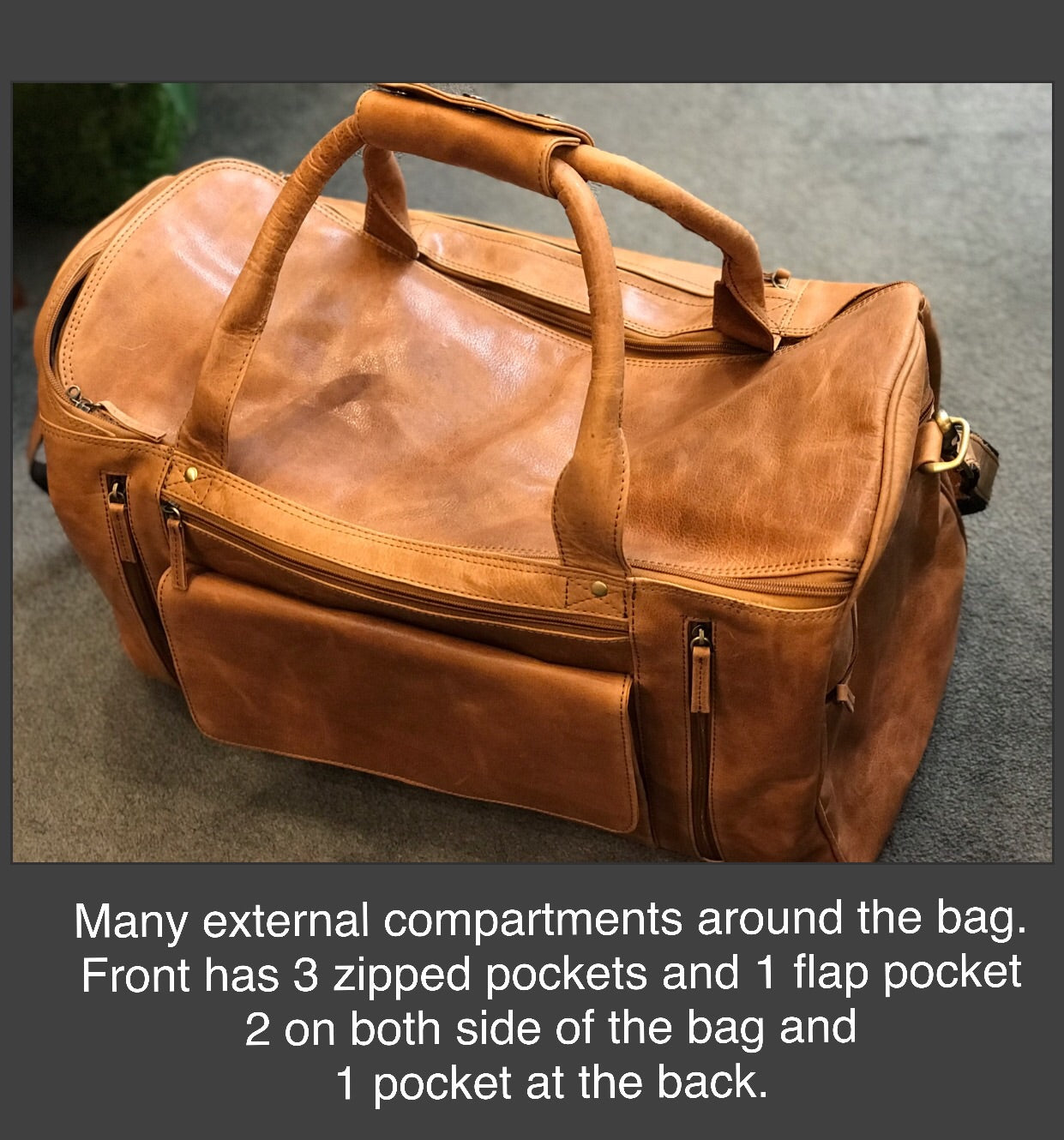 Oran Leather U-736 Lone Ranger Leather Overnight Bag - Little Armoire - Online Leather Goods Store Australia