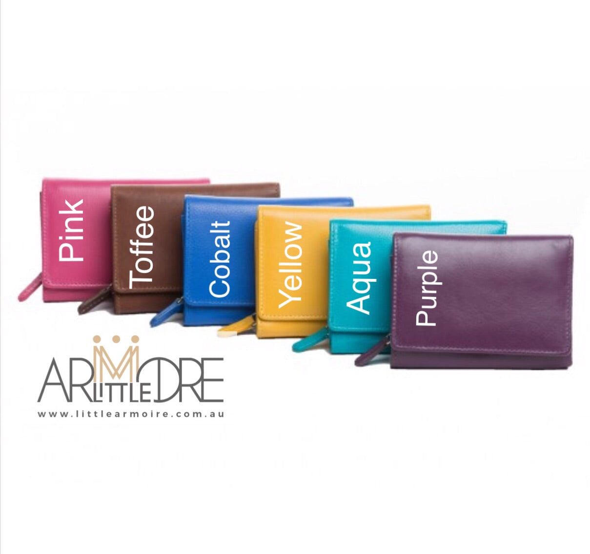 Oran Leather WL-398 Ruby Small Compact Leather Wallet - Little Armoire - Online Leather Goods Store Australia