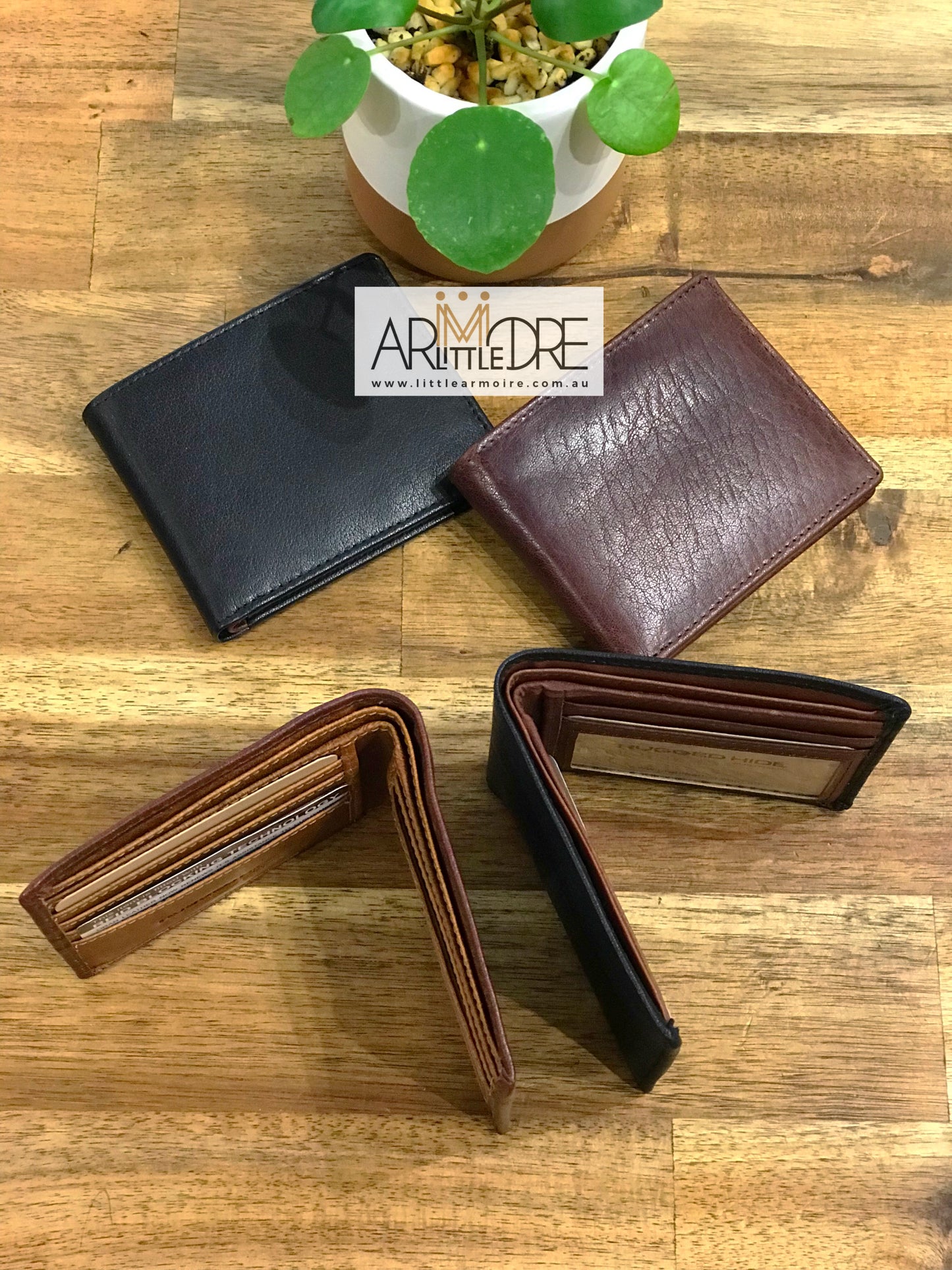 LA6604 Two Tone RFID Leather Mens Wallet