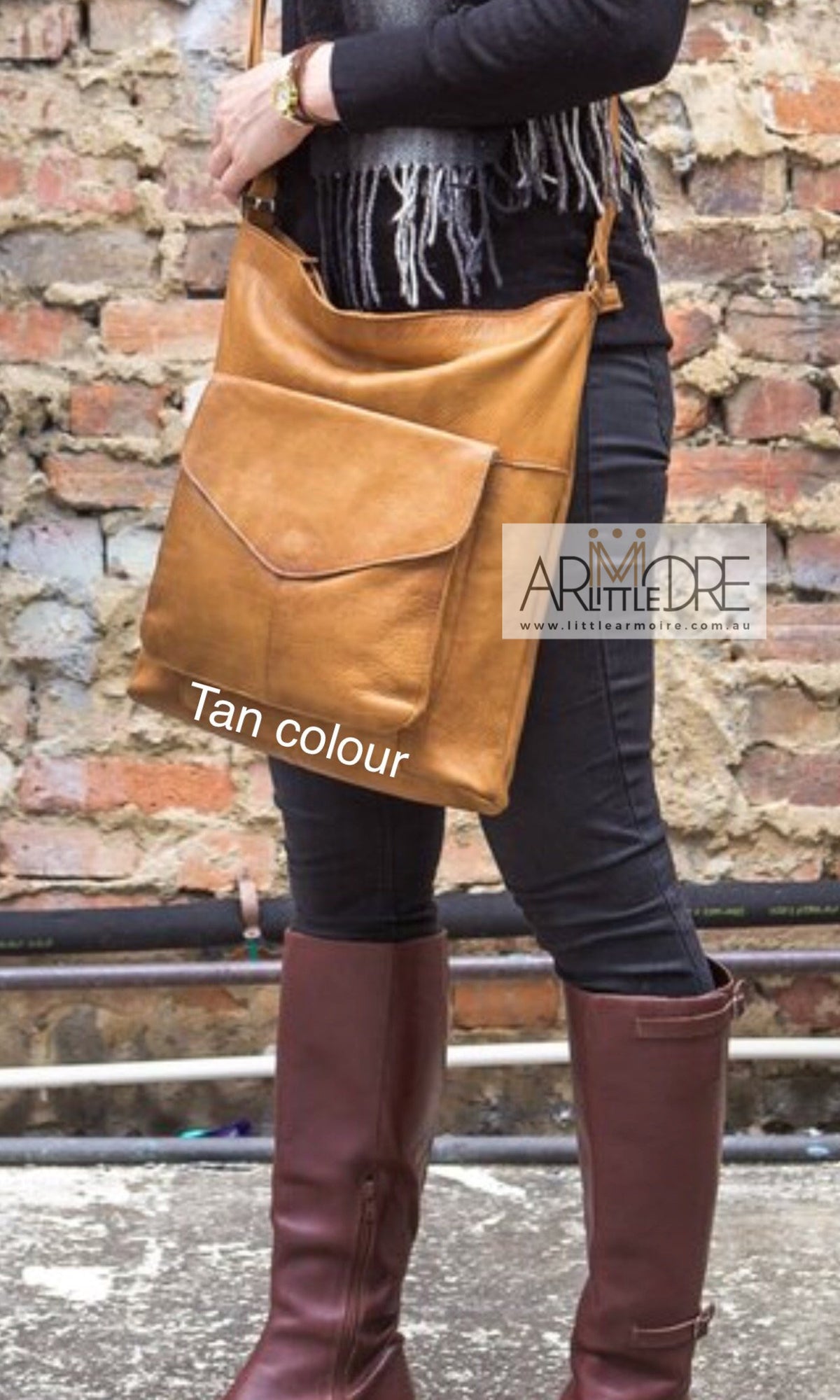 Rugged Hide Emily RH-8737 Soft Leather Cross Body Bag with Front Pocket