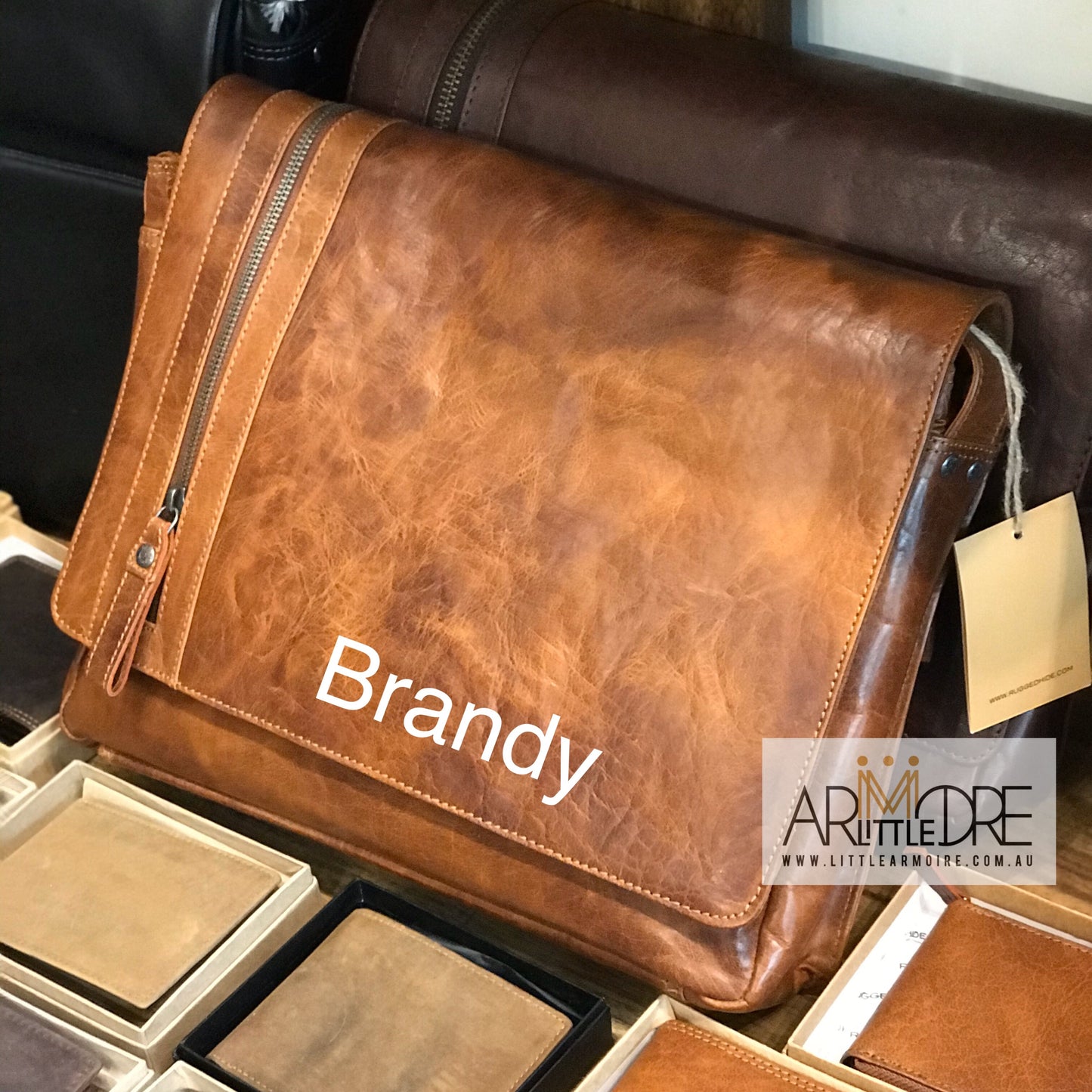 LA94232 Men's Leather Satchel Bag