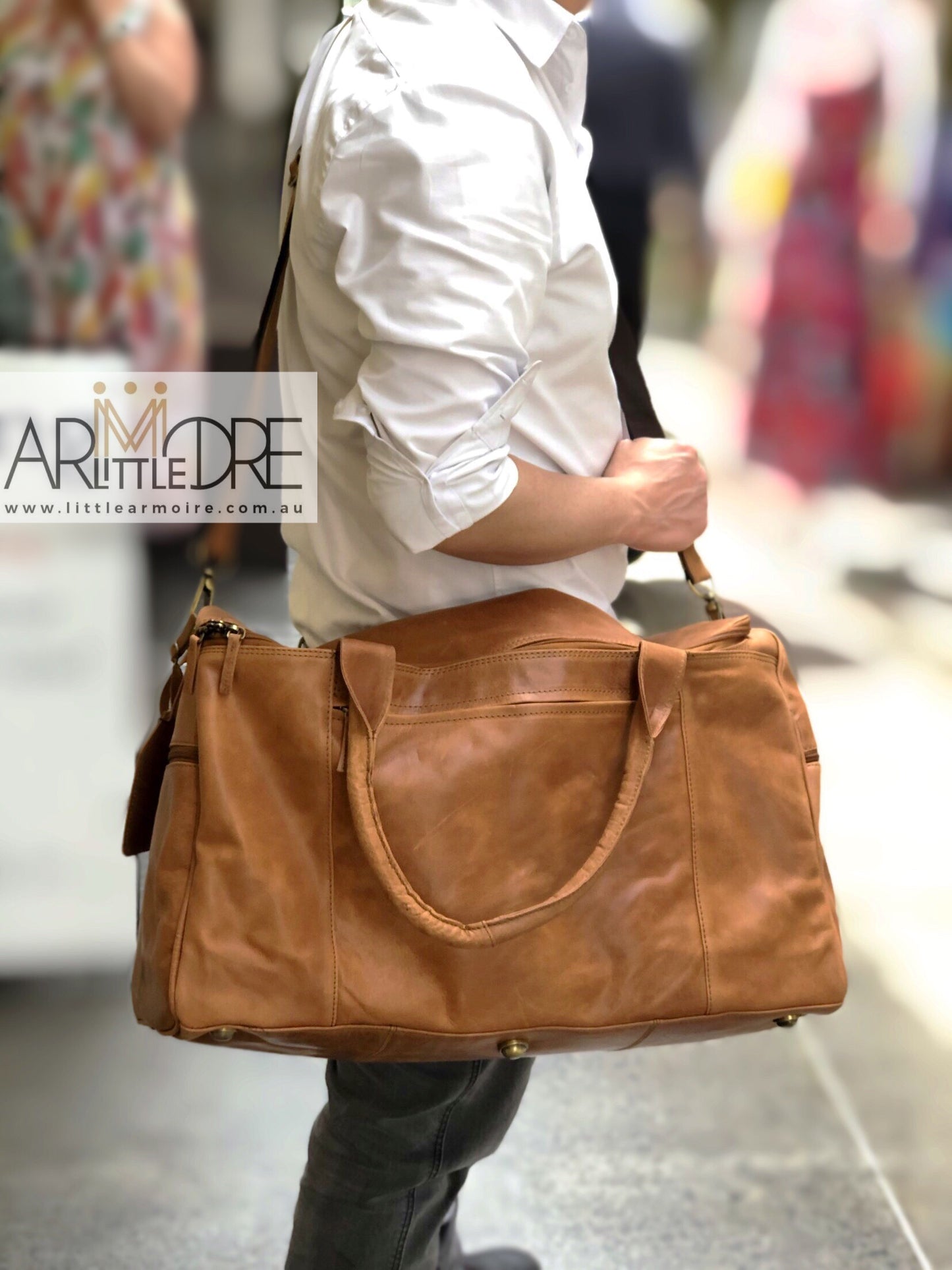 LA637 Ranger Leather Overnight Bag