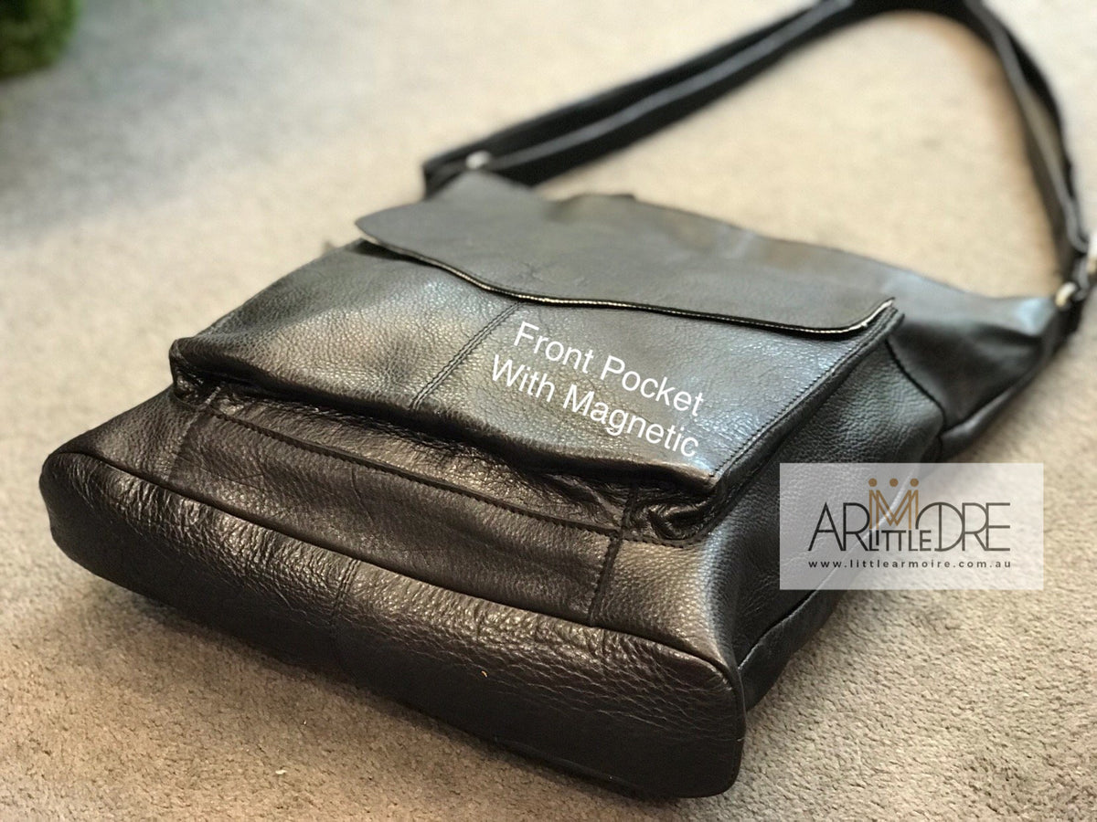 Rugged Hide Emily RH-8737 Soft Leather Cross Body Bag with Front Pocket