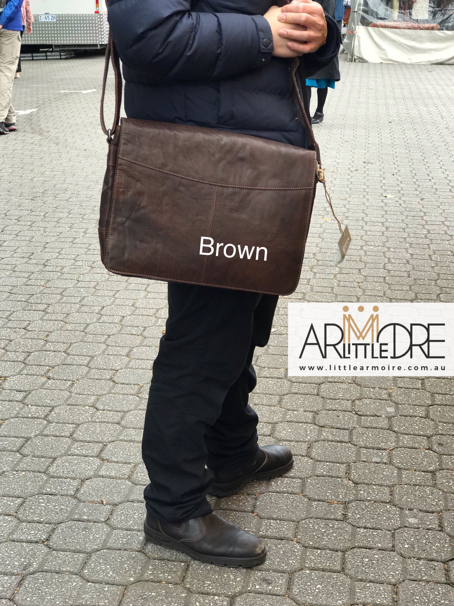 RH-7001 Ottawa Compact Vintage Satchel Laptop Bag - Little Armoire - Online Leather Goods Store Australia
