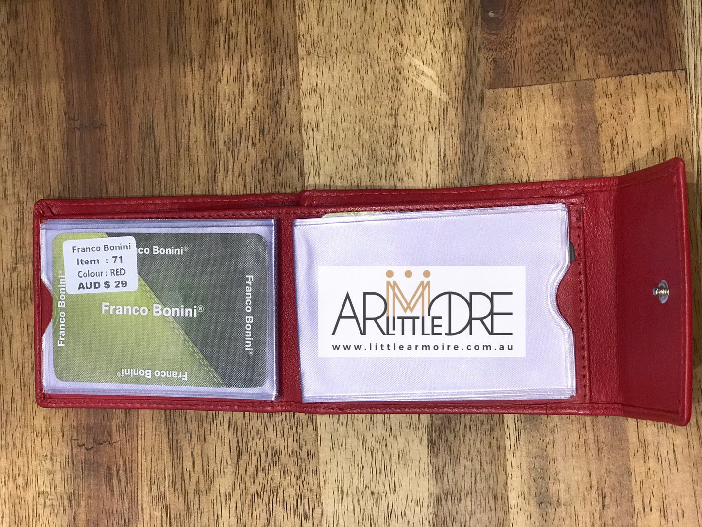 Franco Bonini FB-71 Mini Leather Card Holder Wallet - Little Armoire - Online Leather Goods Store Australia