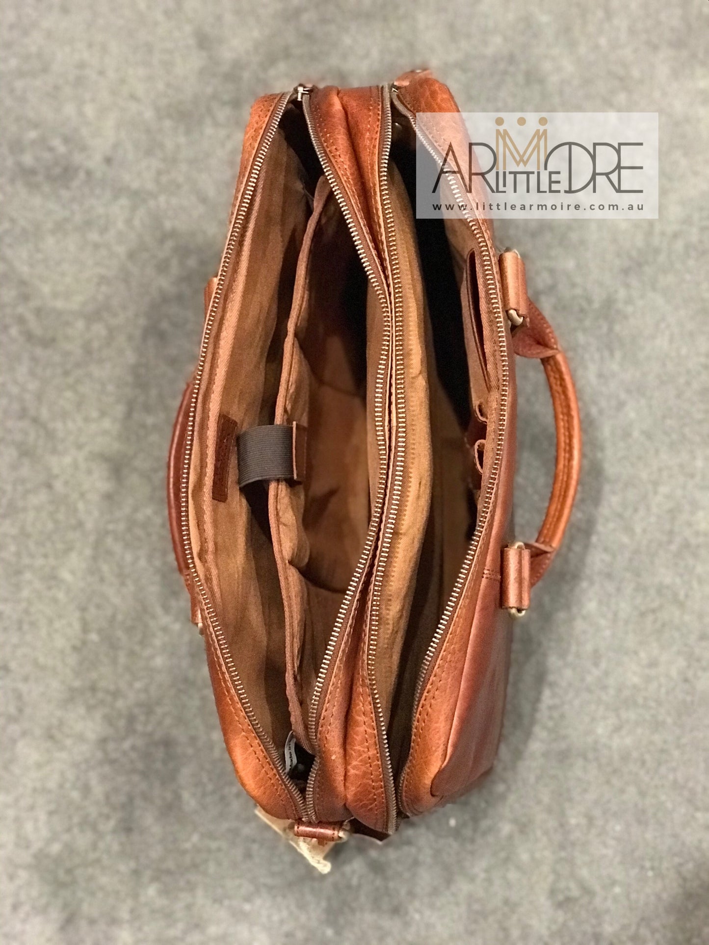 Rugged Hide RH-231 Liam Business Leather Laptop Bag / Briefcase