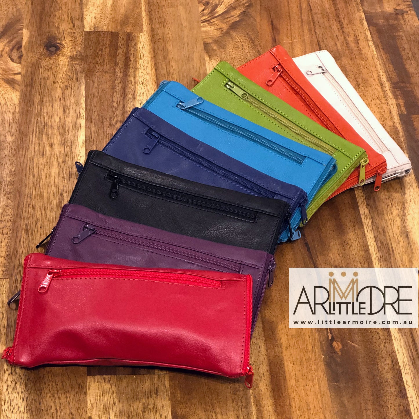 Soft Leather Double Sided Glasses Case with side pocket FB-3388 - 3 zipped (UAFB3388)