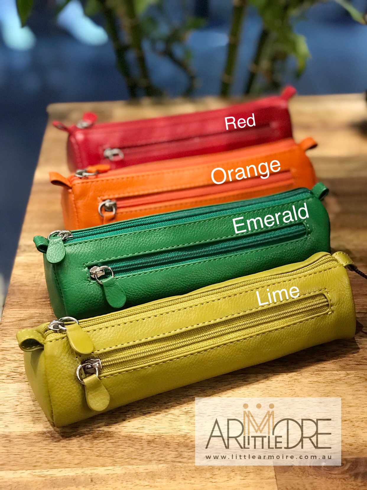 Oran Leather PC-01 Leather Case for Makeup / Cosmetic / Pencil - Little Armoire - Online Leather Goods Store Australia