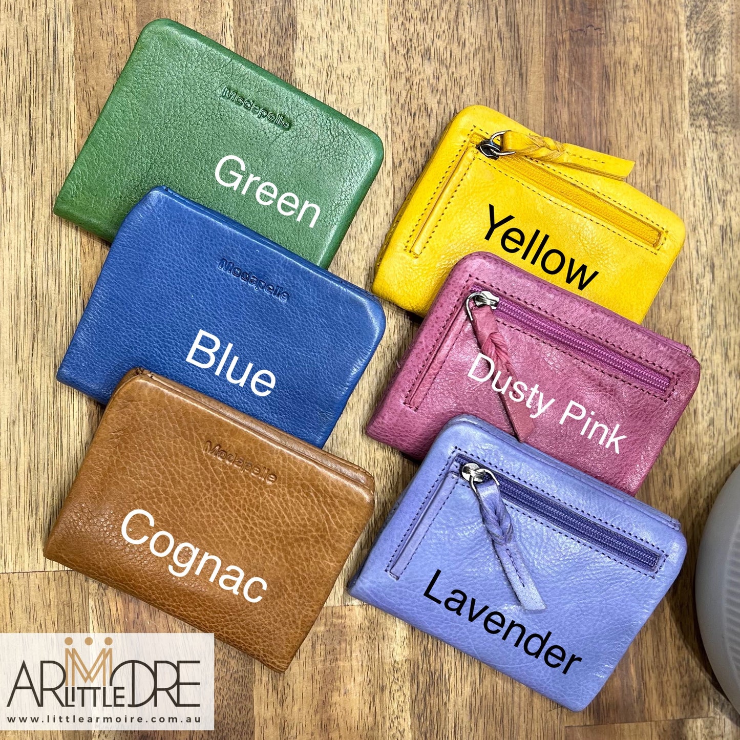 Small Compact Washed Leather Wallet MP80 (UAMP80)