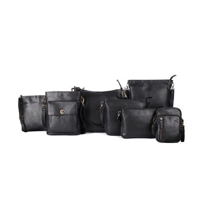 Rugged Hide Amsterdam Soft Leather Crossbody Bag ( Medium ) UARH2503