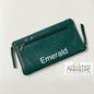 Washed Leather Double Sided Glasses Case with extra rear zipped pocket LA-6238 (UALA6238)