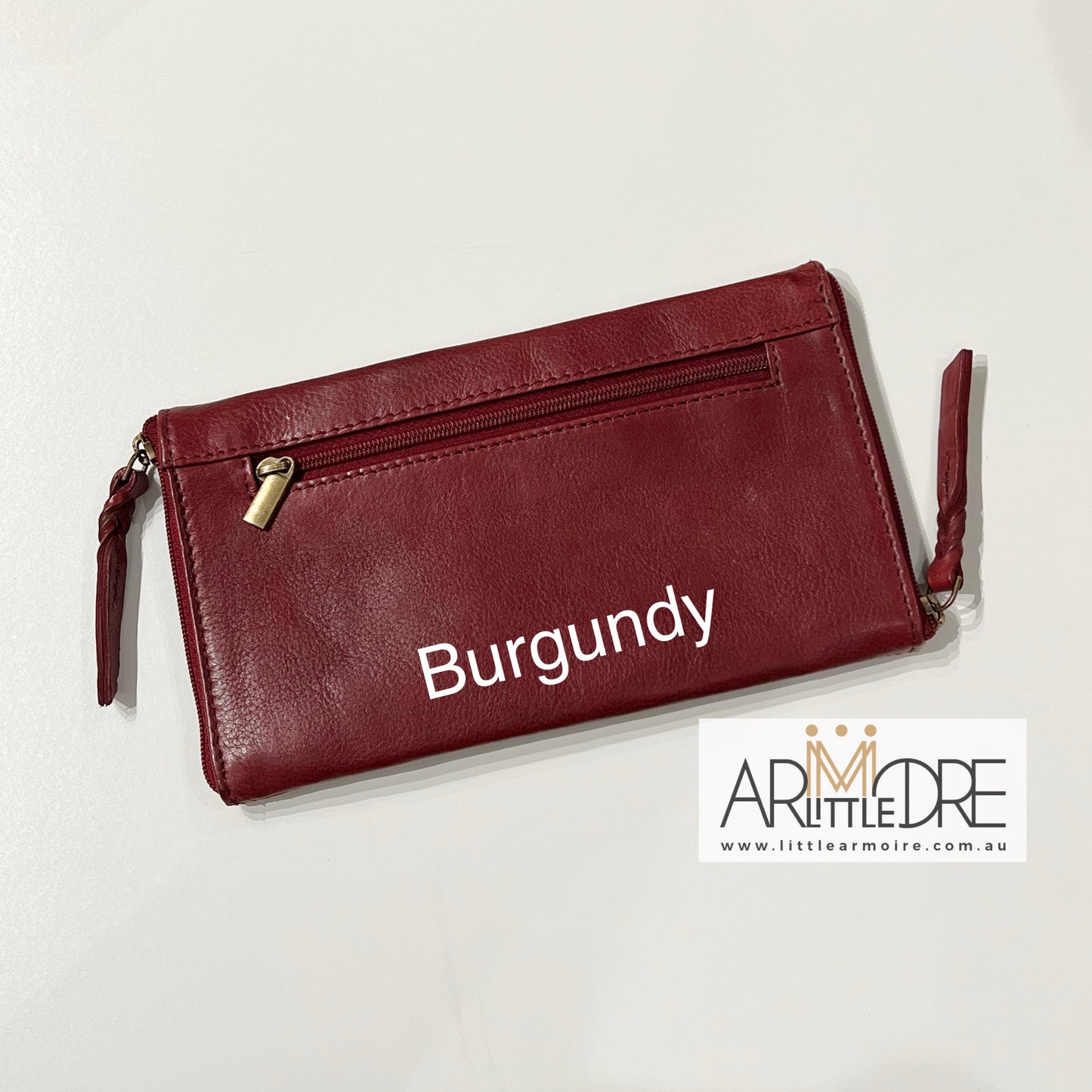 Washed Leather Double Sided Glasses Case with extra rear zipped pocket LA-6238 (UALA6238)
