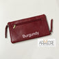 Washed Leather Double Sided Glasses Case with extra rear zipped pocket LA-6238 (UALA6238)
