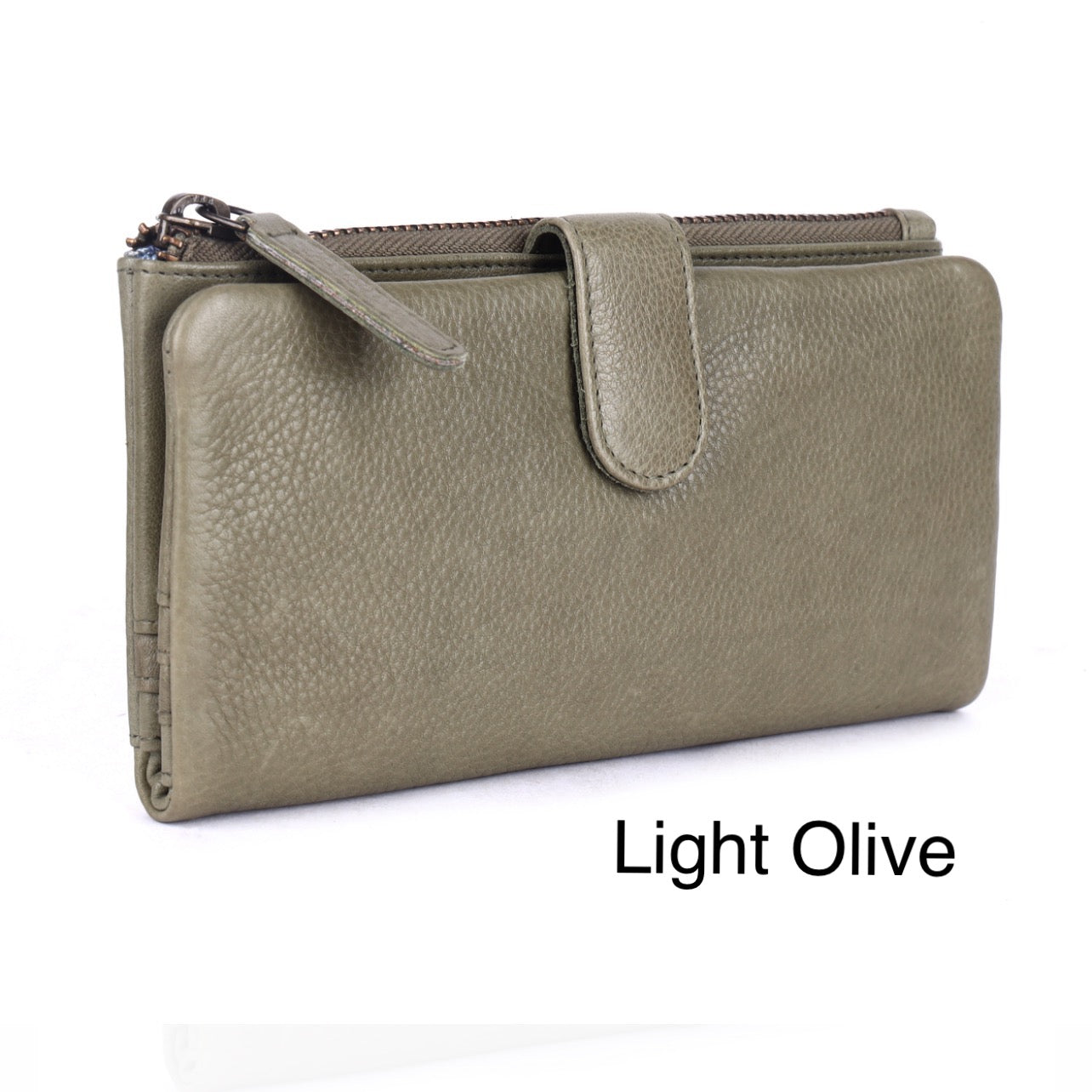 Press-stud closure Slim Ladies Leather Wallet UARH2629