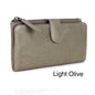 Press-stud closure Slim Ladies Leather Wallet UARH2629