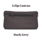 3 zip Premium Canvas Double Sided Glasses Case UACC8325