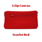 3 zip Premium Canvas Double Sided Glasses Case UACC8325