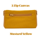 3 zip Premium Canvas Double Sided Glasses Case UACC8325