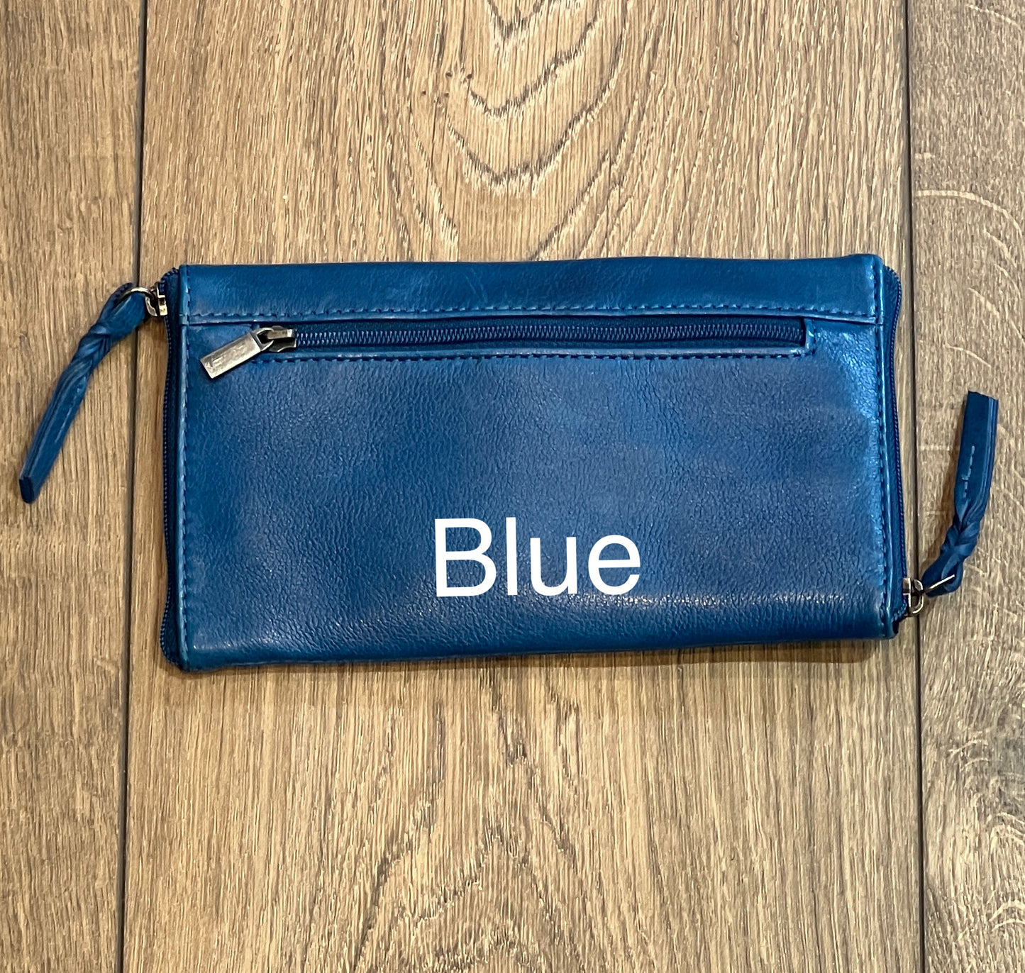 Washed Leather Double Sided Glasses Case with extra rear zipped pocket LA-6238 (UALA6238)