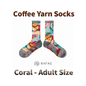 RAFAC Coffee Yarn Socks - Wildlife Series: UARFWL2325A for Adult