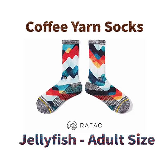 RAFAC Coffee Yarn Socks - Wildlife Series: UARFWL2325A for Adult