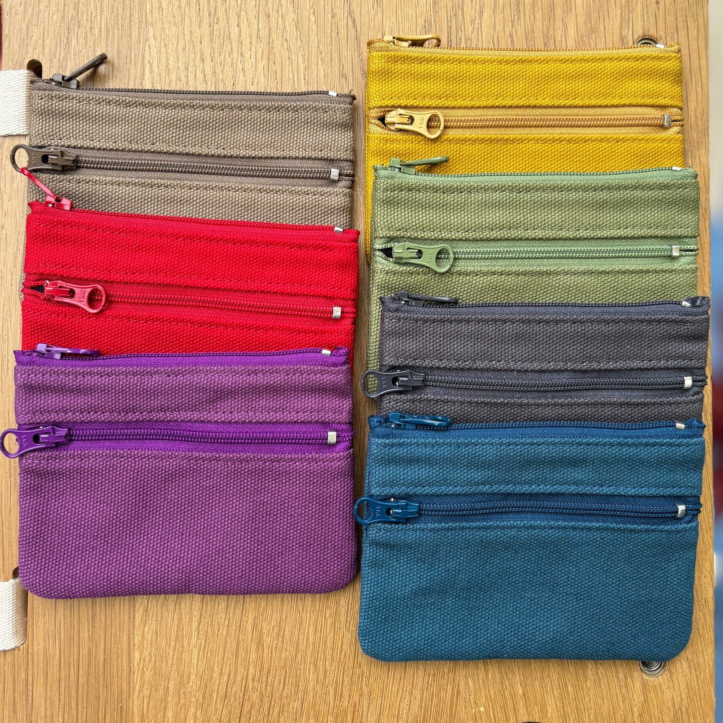2 zip Canvas Coin Purse UACC8326