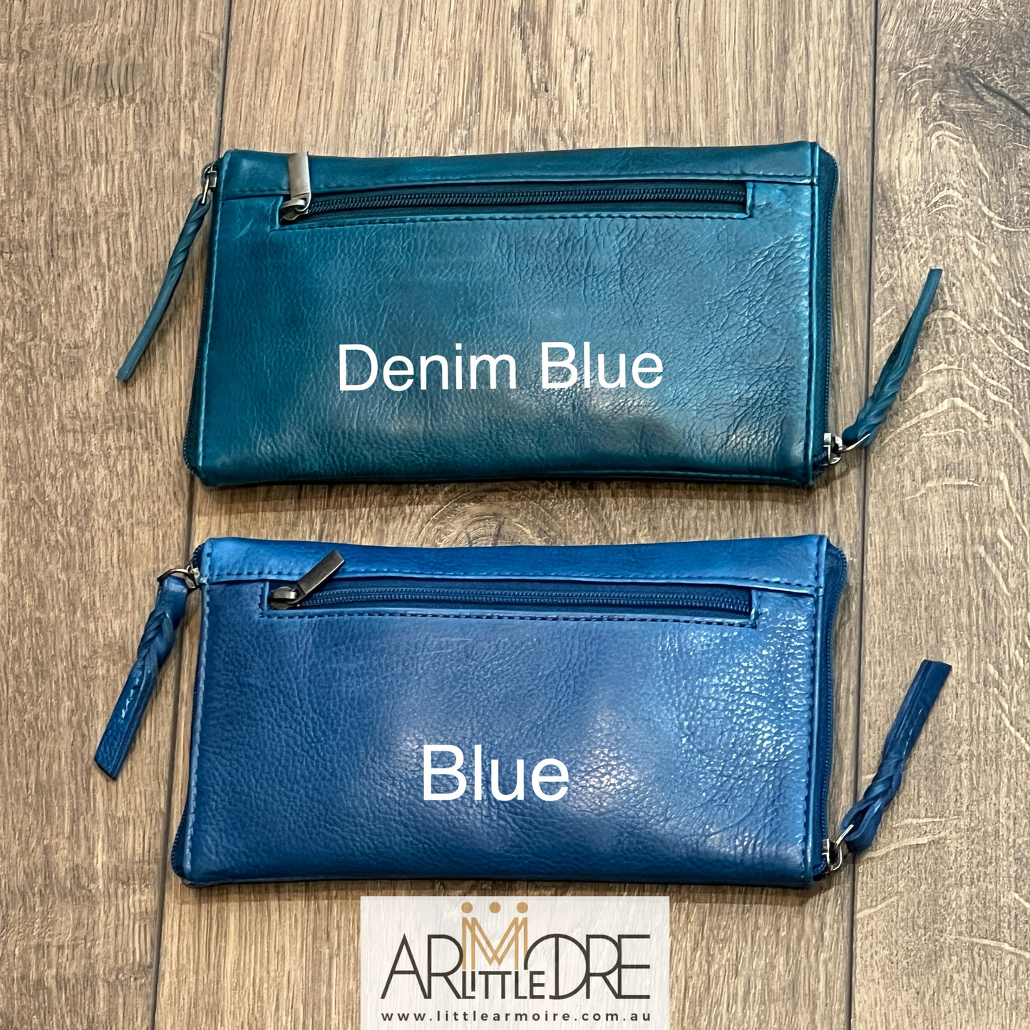 Washed Leather Double Sided Glasses Case with extra rear zipped pocket LA-6238 (UALA6238)