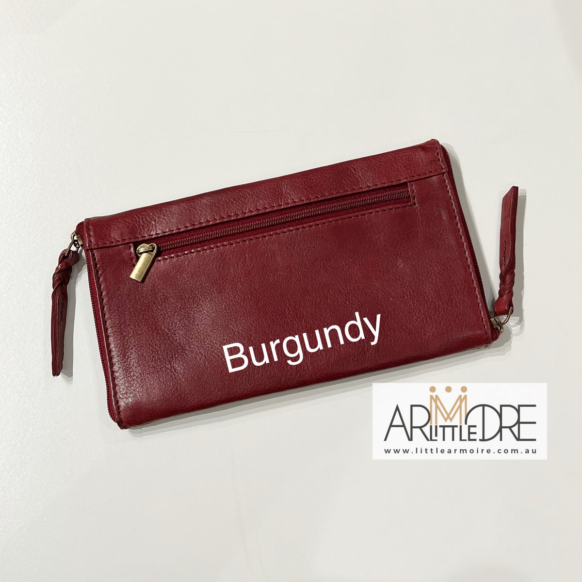 Washed Leather Double Sided Glasses Case with extra rear zip pocket LA-6238 (UALA6238)