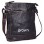 Unisex Structured Leather Crossbody Bag MELBOURNE - UARH1545