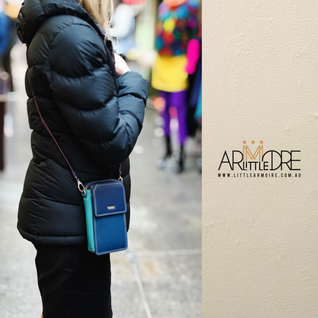 Multi Coloured Mega Wallet / Phone Bag with Crossbody Strap UAFB1214