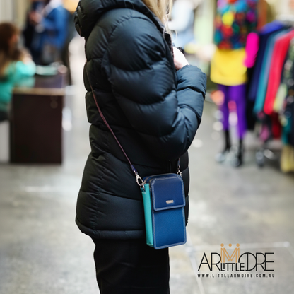 Multi Coloured Mega Wallet / Phone Bag with Crossbody Strap UAFB1214