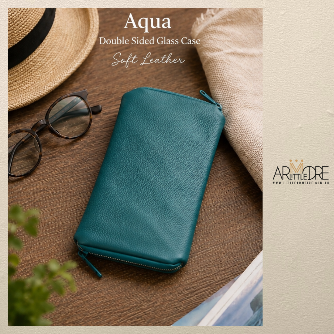 Double Sided Glasses Spectacle Soft Leather Case FB-2288 (UAFB2288)