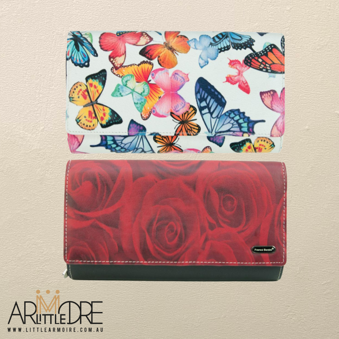 Franco Bonini FB-4206 Large Ladies Multi Colour Wallet 19 Cards Holder and Coin Section