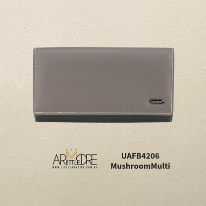 Franco Bonini FB-4206 Large Ladies Multi Colour Wallet 19 Cards Holder and Coin Section