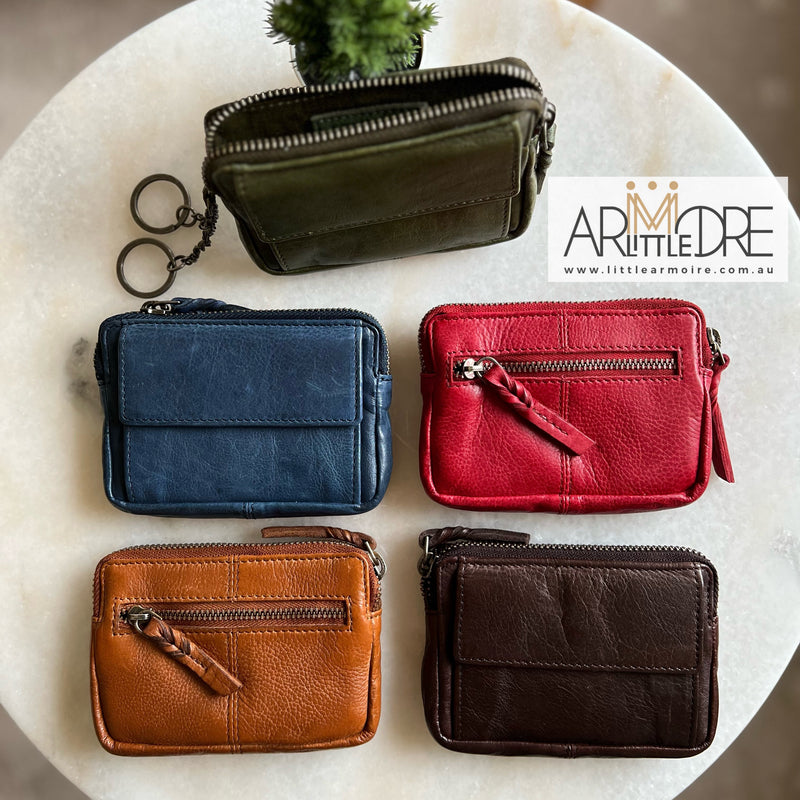 Prime Hide Soft Leather Coin Purse Great choice colourful Purses Pouch New  Zip | eBay