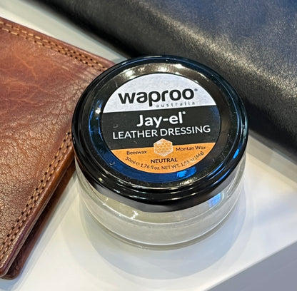 Waproo Jay-el natural beeswax leather dressing