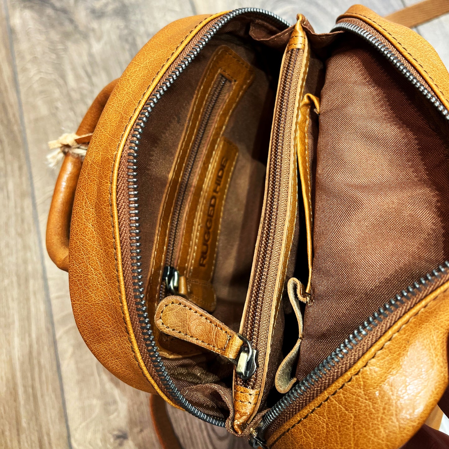 Ladies Leather Backpack UARH2368