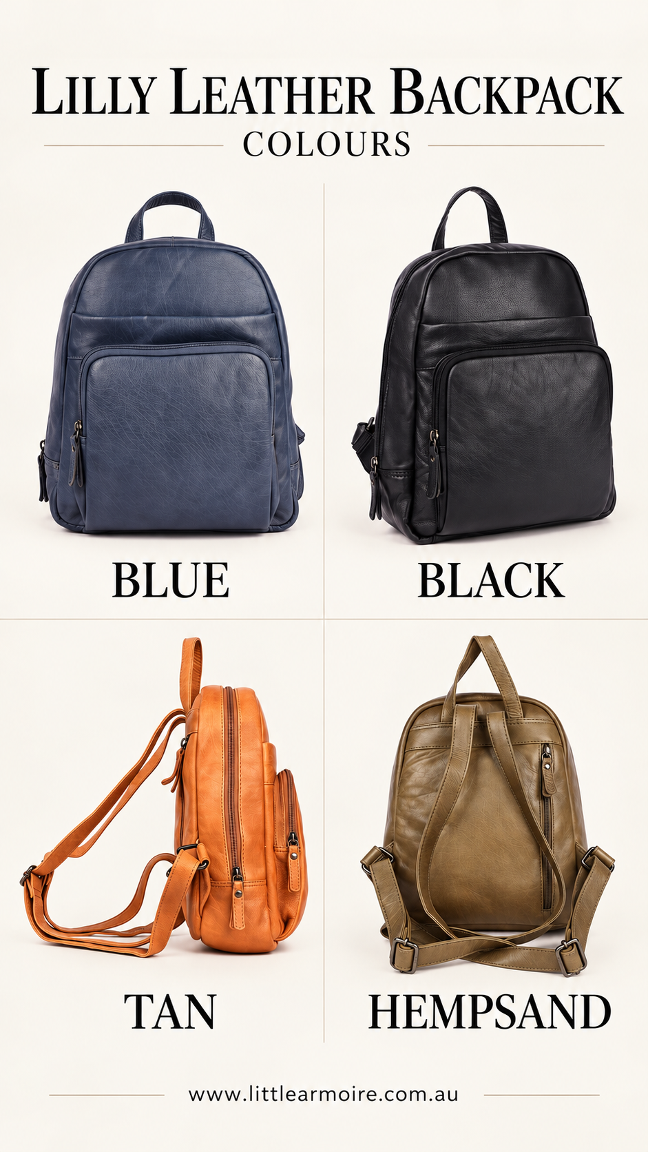 UARH472 Ladies Leather Backpack