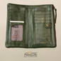 Soft Washed Leather Wallet with press stud UAMP7633