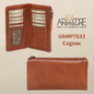 Soft Washed Leather Wallet with press stud UAMP7633