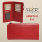 Soft Washed Leather Wallet with press stud UAMP7633