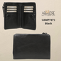 Soft Washed Leather Medium Size Wallet with magnetic UAMP7872
