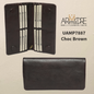 Soft Washed Leather Bid Fold Full Size Wallet with magnetic UAMP7887