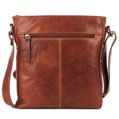 Unisex Structured Leather Crossbody Bag Perth - UARH1547